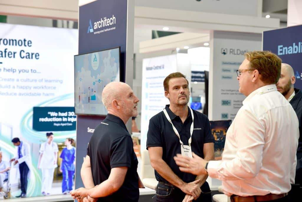 Voitec and ArchiTech team engaging visitors at DHF26